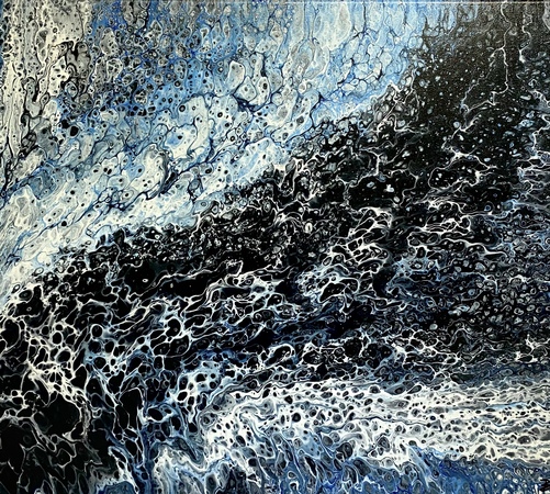 Whale Shadow,  16"x20", Acrylic on Canvas $120.00