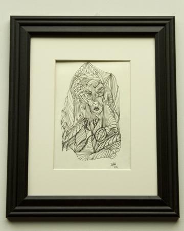 Evil Queen,  8x10, $125.00 unframed