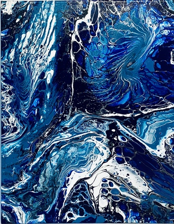 Ocean Galaxy, 16"x20", Acrylic on Canvas, $120.00