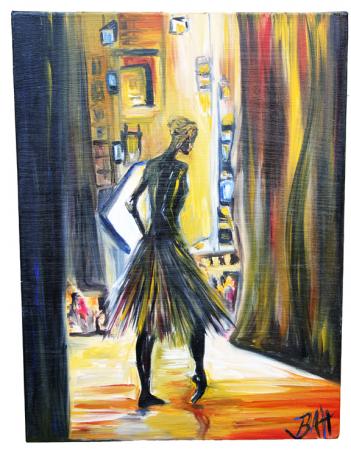Stretching the Box, 12"x 18", Oil on Canvas $425.00