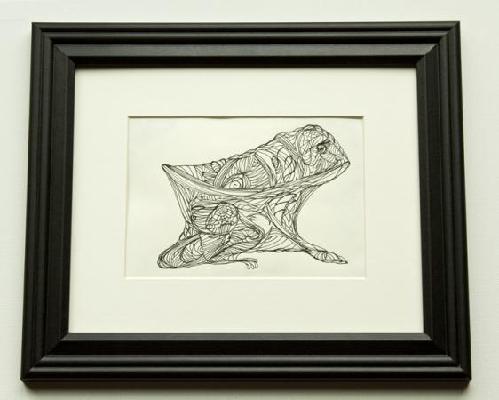 Frog,  8x10, $125.00 unframed