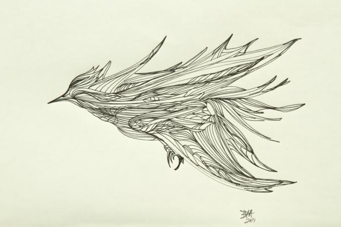 Blue Jay Way,  8x10, $125.00 unframed